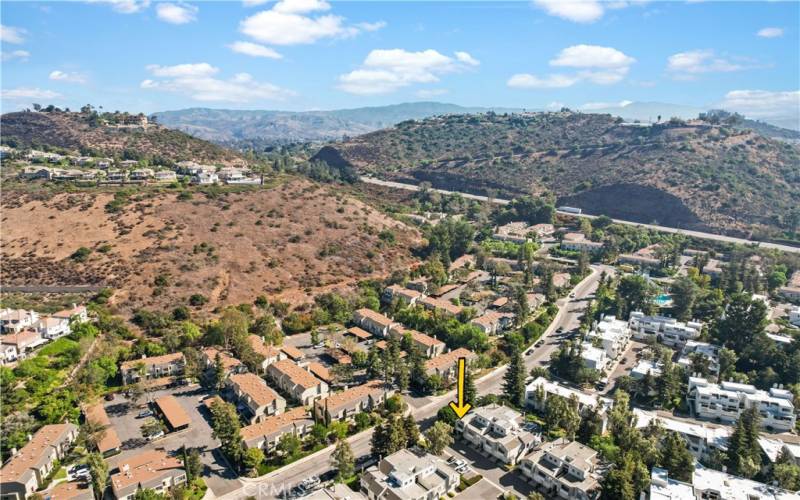 View of Orange Hills and Hiking