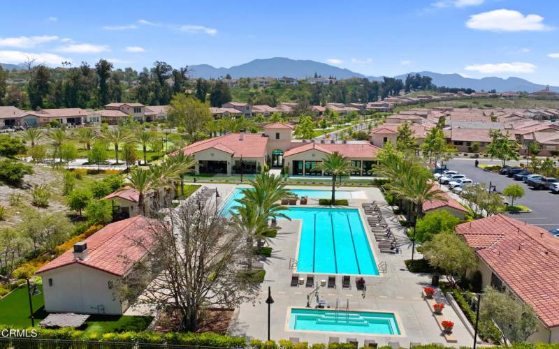 The Grove - Aerial Pool & Clubhouse