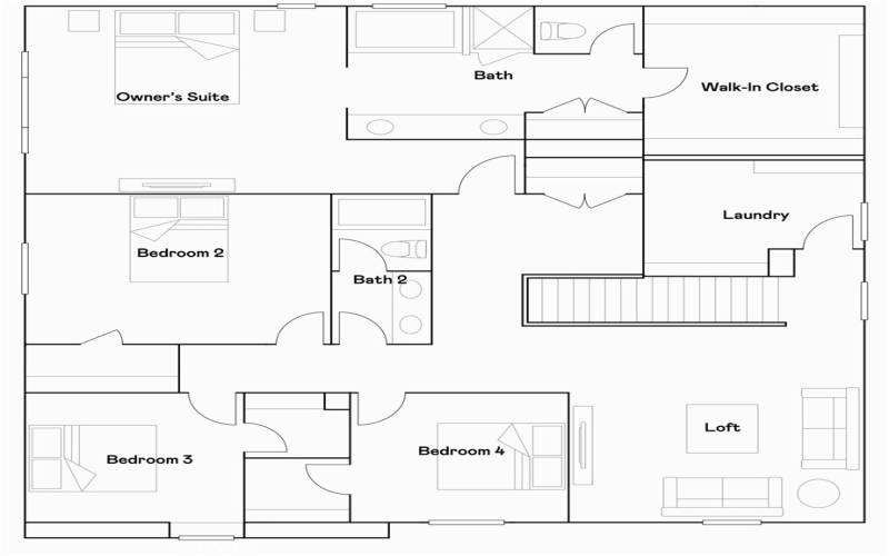 Residence 2 - Level 2 Floorplan