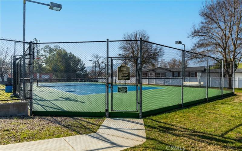 tennis courts
