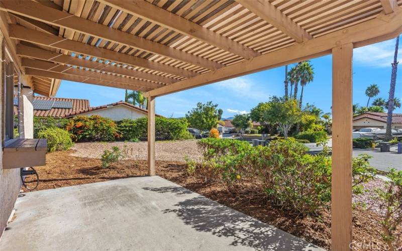 Patio off kitchen