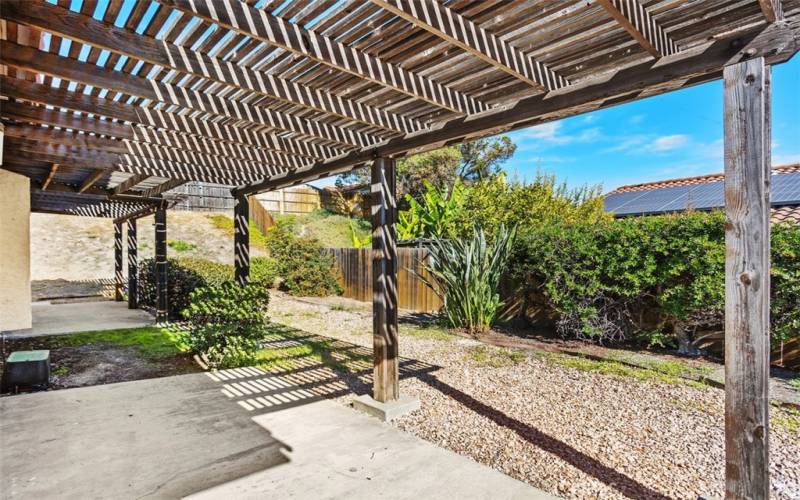 Backyard patio