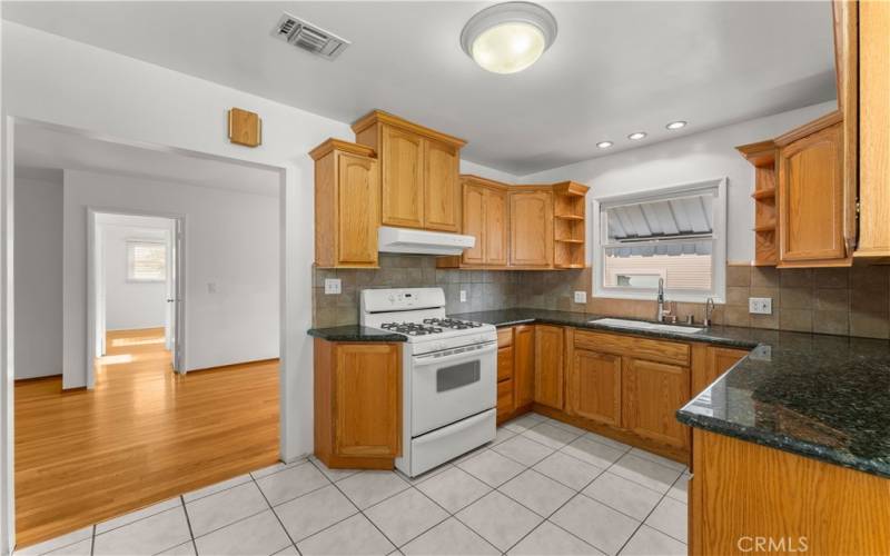 Updated Kitchen Includes Gas Stove