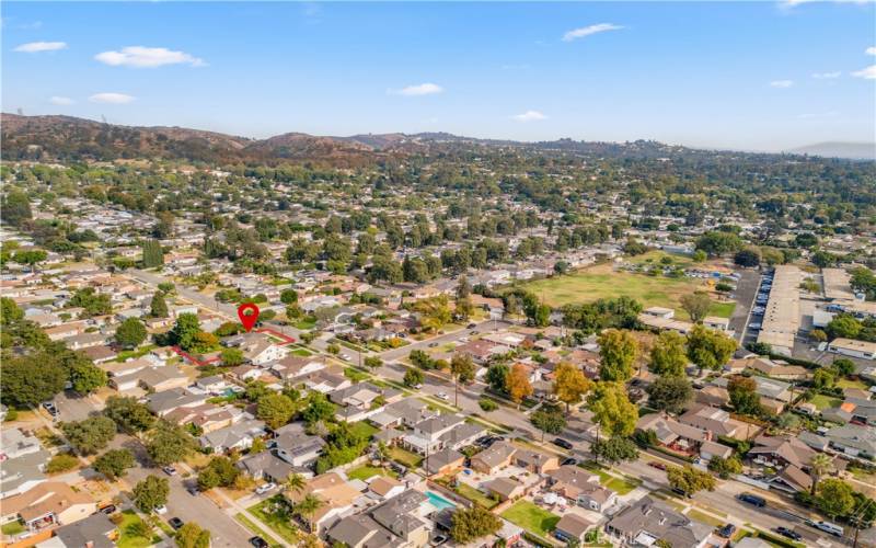 Aerial View of 8359 California Avenue