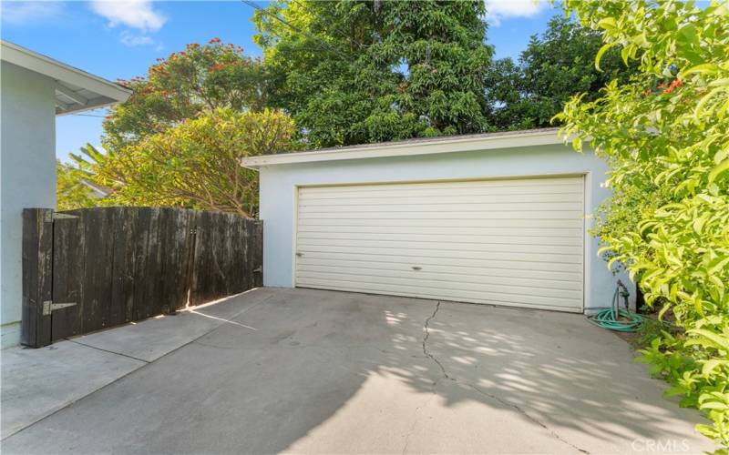 Gated Driveway area