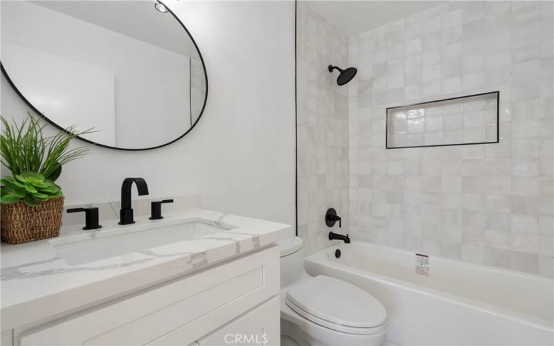 Remodeled bathroom of second bedroom suite