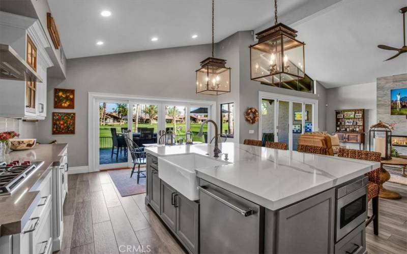 Updated kitchen custom cabinetry