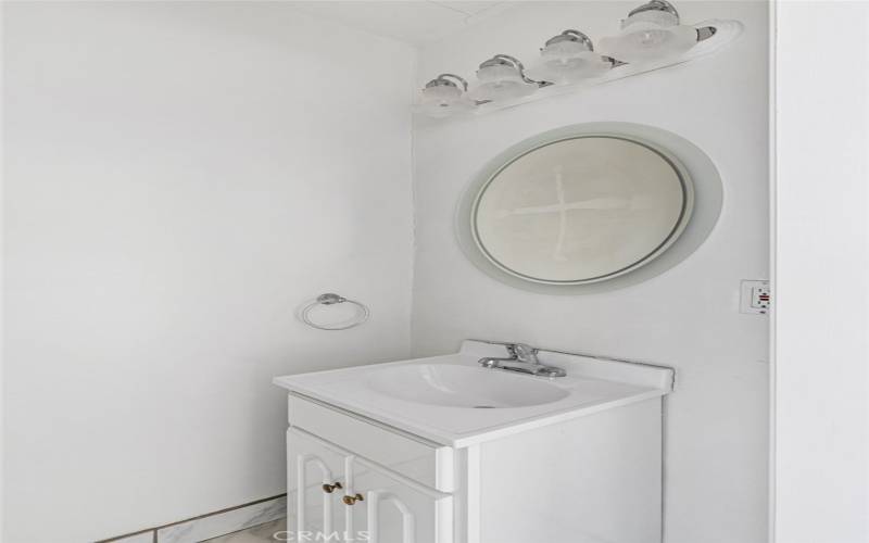 Powder room in Sunroom