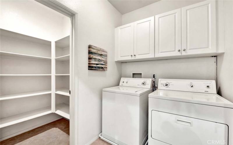 Laundry and large Pantry