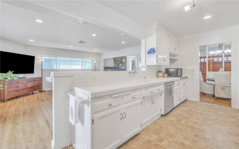 Open concept kitchen