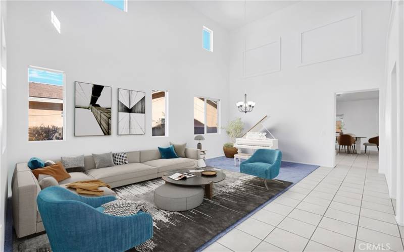 Virtual Staged Living Room