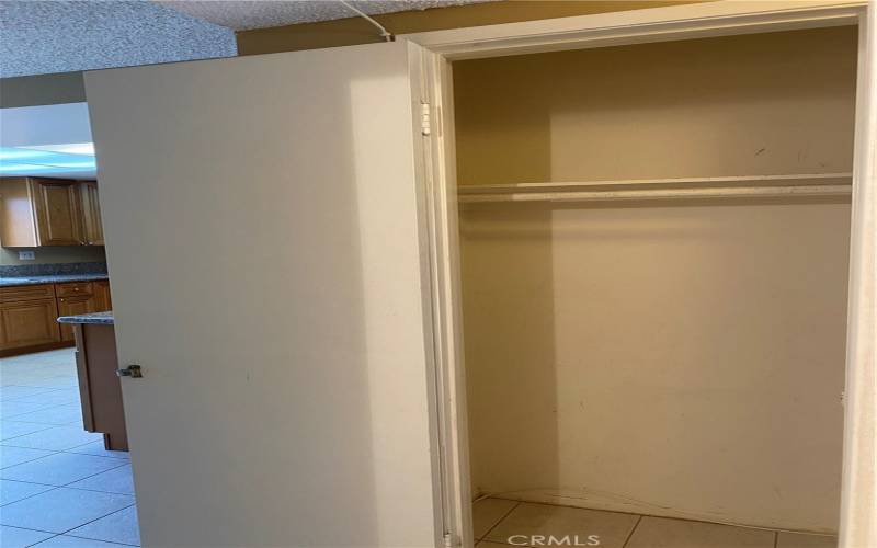 Downstairs Closet