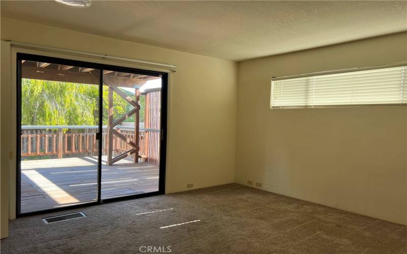 BEDROOM LOWER LEVEL WITH LOWER LOWER DECK ACCESS