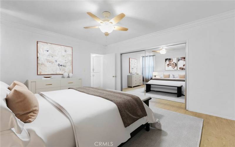 BEDROOM SHOWN VIRTUALLY STAGED