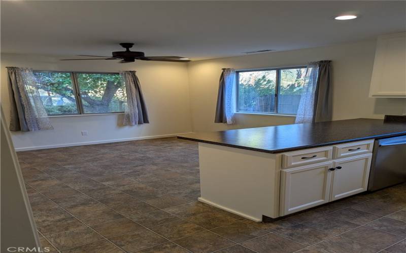 Kitchen looking toward dining area