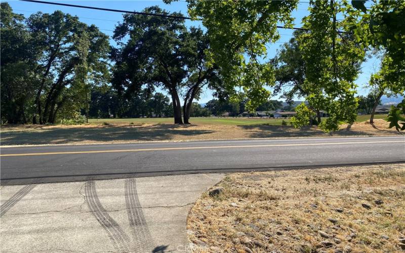 View of Hidden Valley Lake golf course across the street.