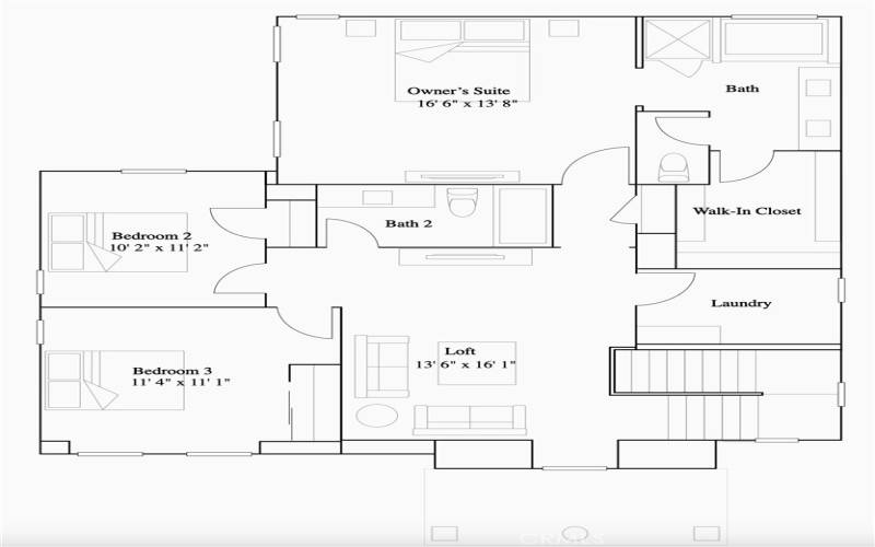 Residence 1 - Level 2 Floorplan