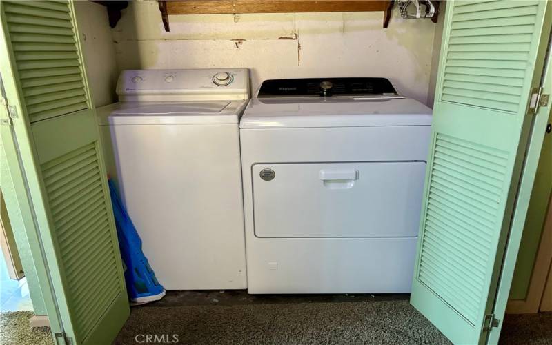 Indoor laundry area