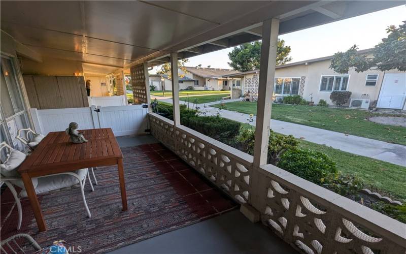 Patio area for Entertaining