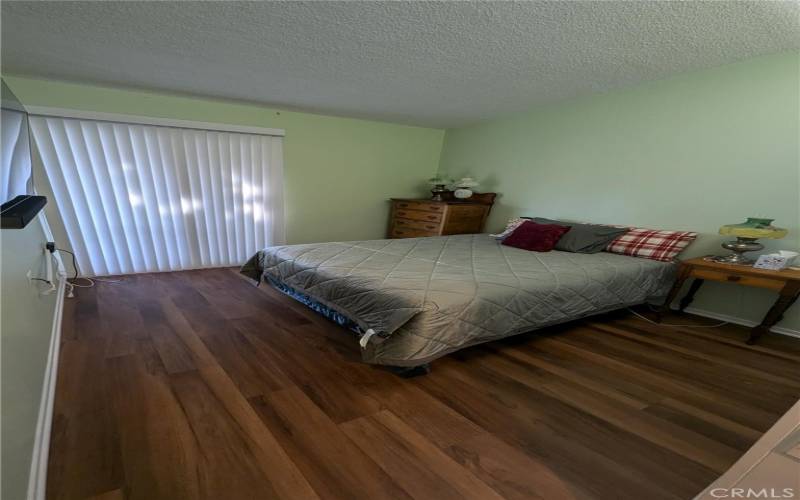 Master Bedroom with sliding door to Patio