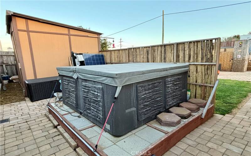 Hot Tub + storage shed