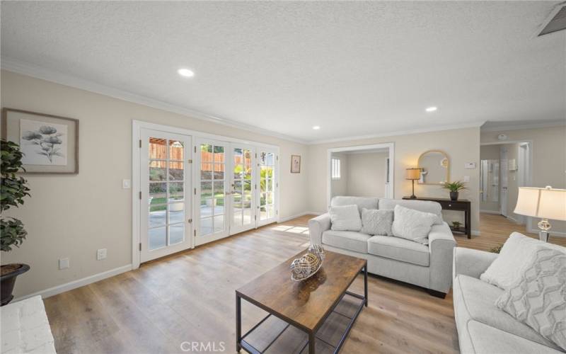 French Doors in Living Room