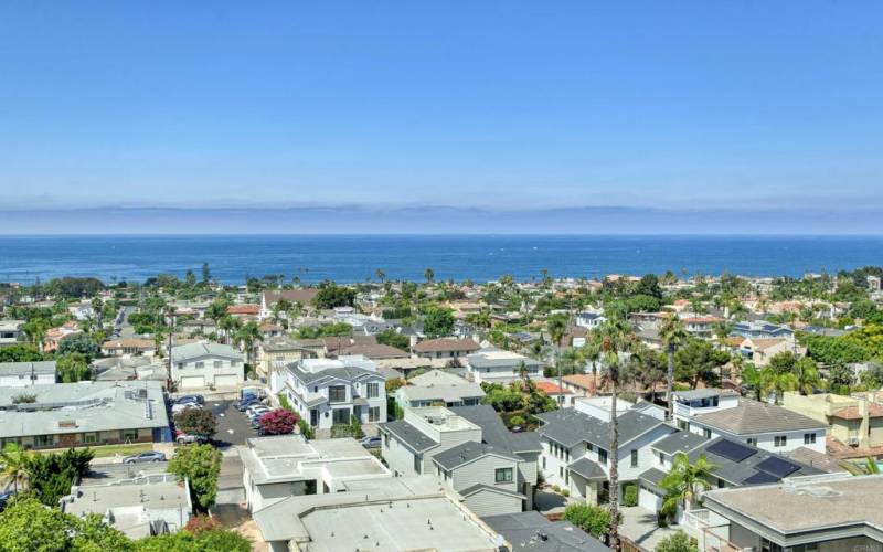 village and ocean views