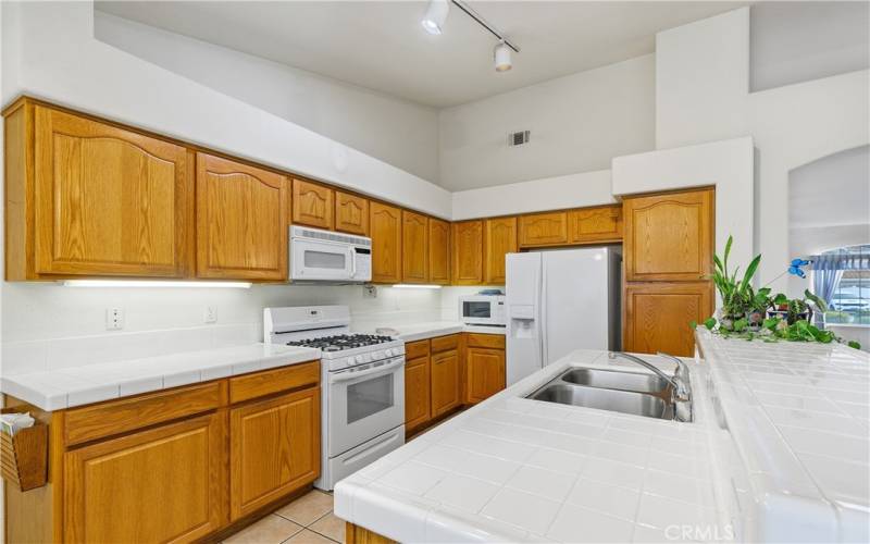 Large island in kitchen