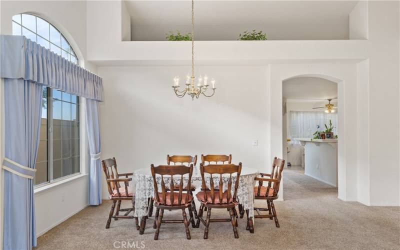 Formal dining space