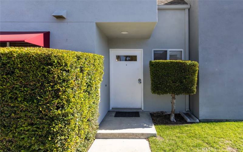 Front door inside gated

yard