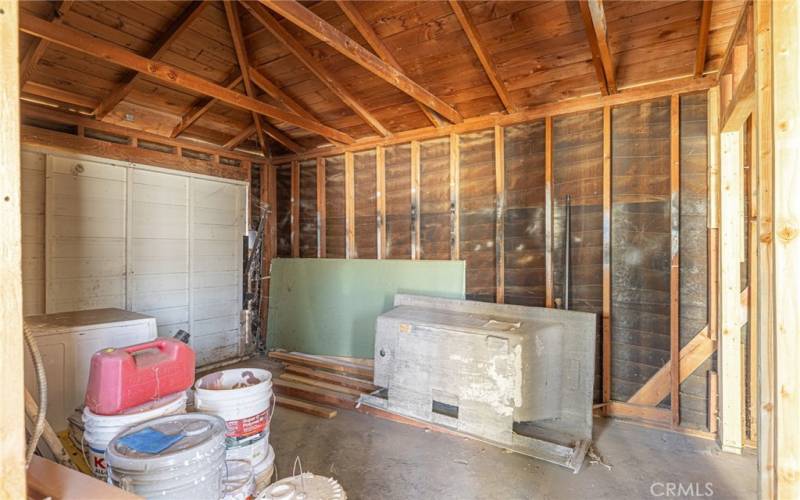 INTERIOR OF GARAGE