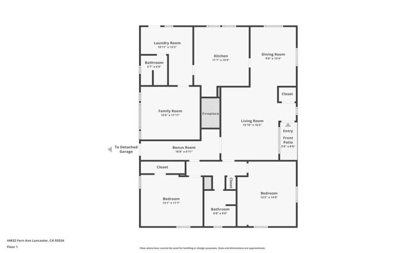 FRONT HOME FLOOR PLAN