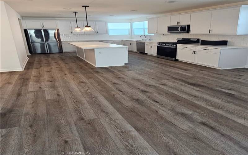 Kitchen with large Dining Area