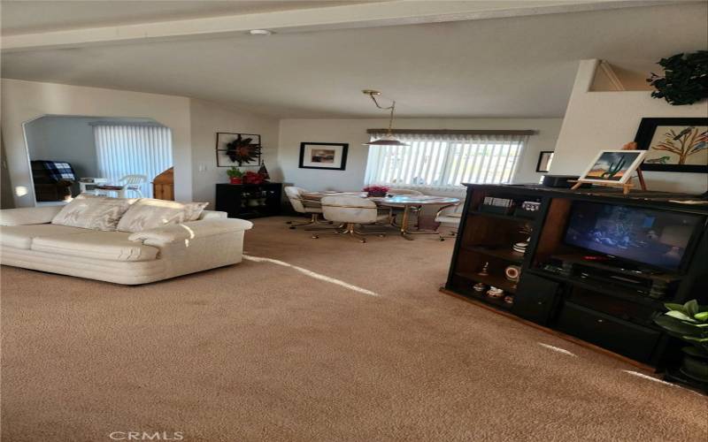 View from Living Room to Dining Area