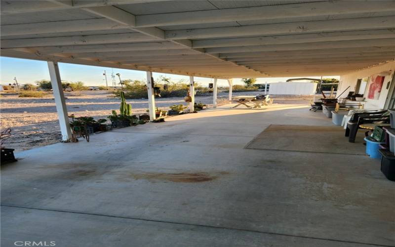 Covered Patio in Back