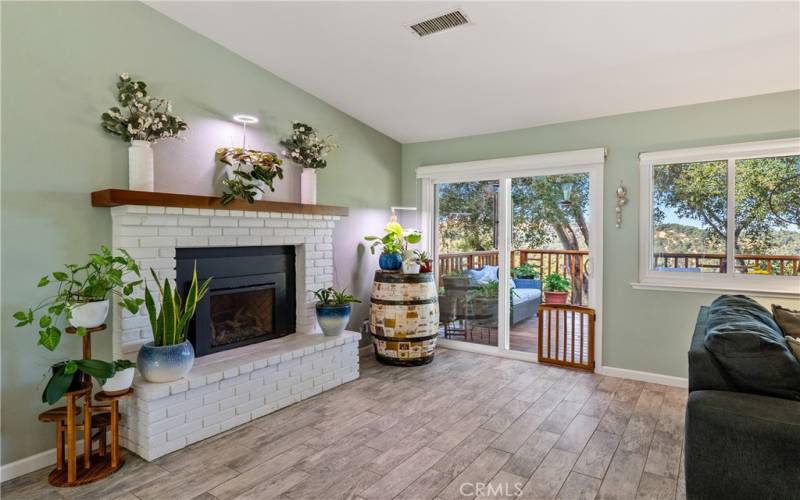 There's a wonderful gas fireplace on one end of the living room that will help keep you warm on cool Atascadero nights.