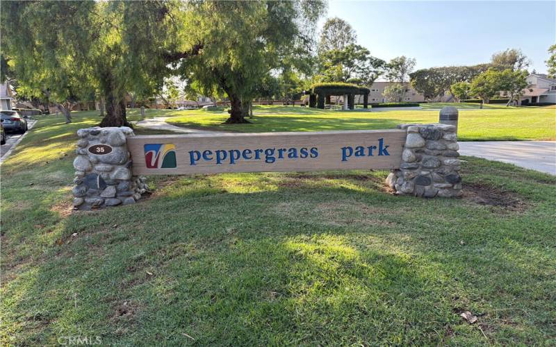 Just around the corner is Peppergrass park.