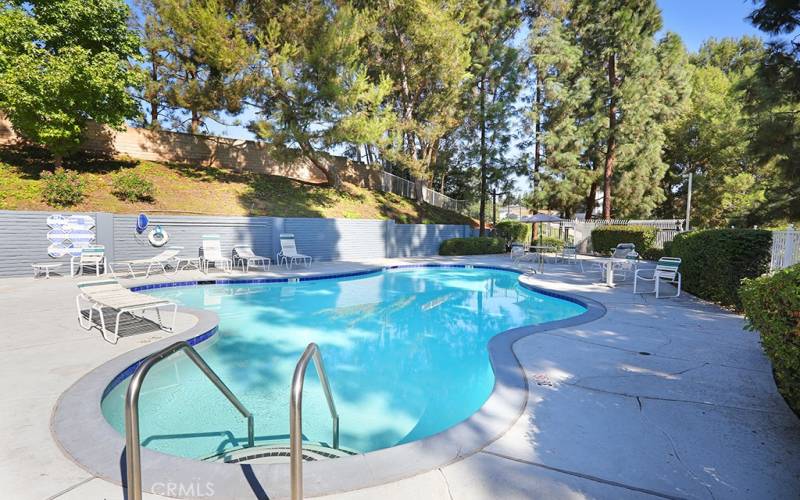 Large pool with plenty of shade