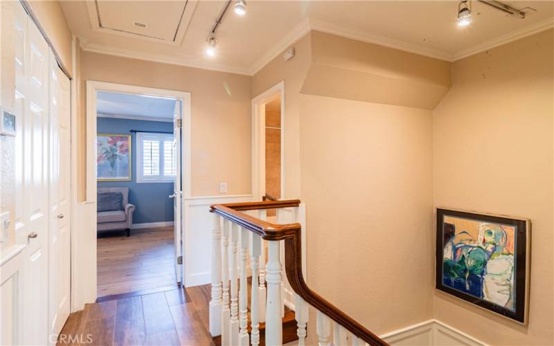 Landing area view of master bedroom