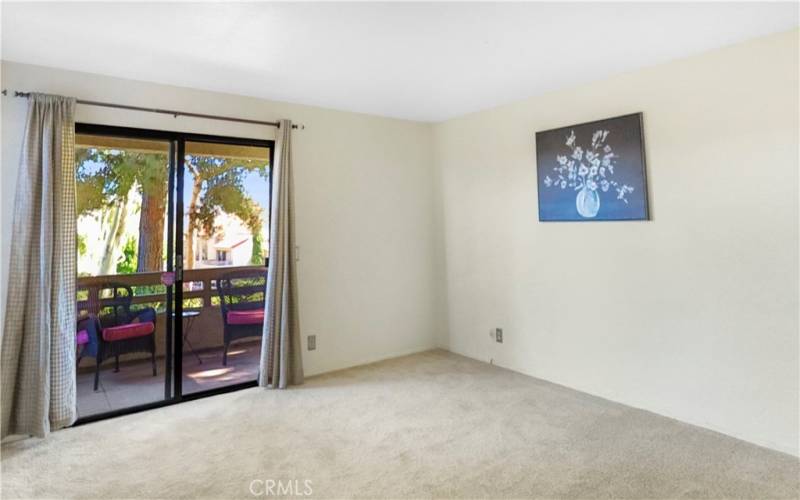 Large primary suite with private patio