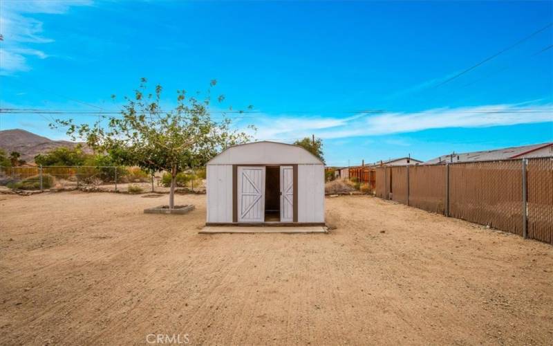 rear yard w/ shed