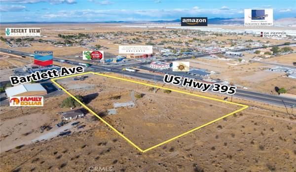 Rare Hard Corner Property on major Highway 395