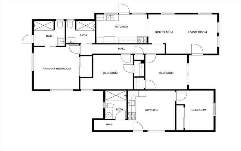 Main House & ADU Floor Plan