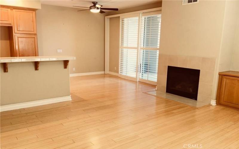 Dining Area next to fireplace