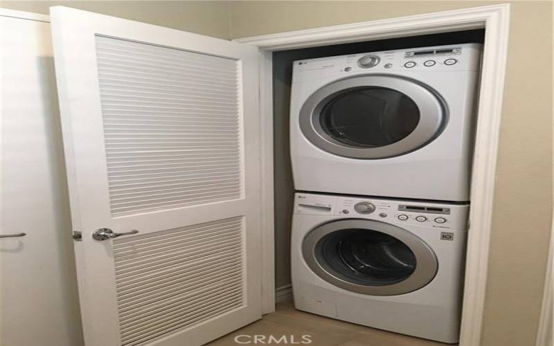 Washer and Dryer in closet