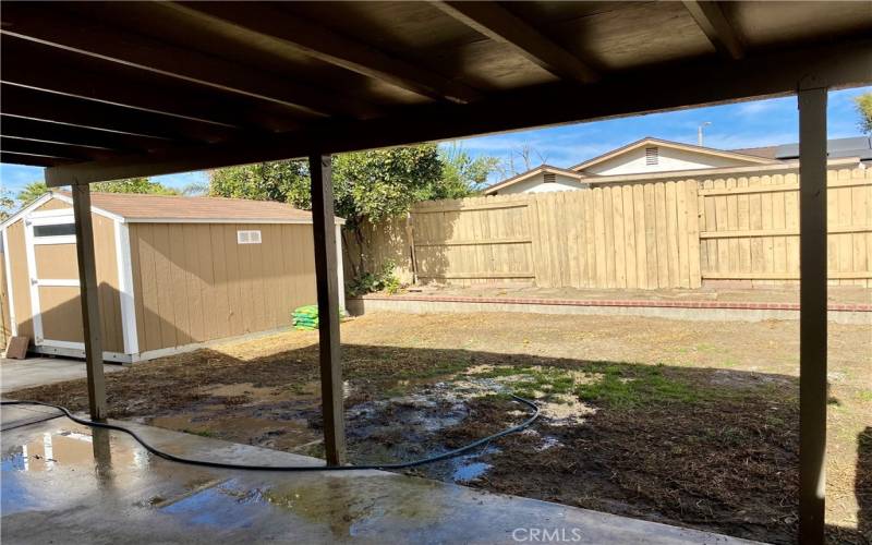 Covered patio