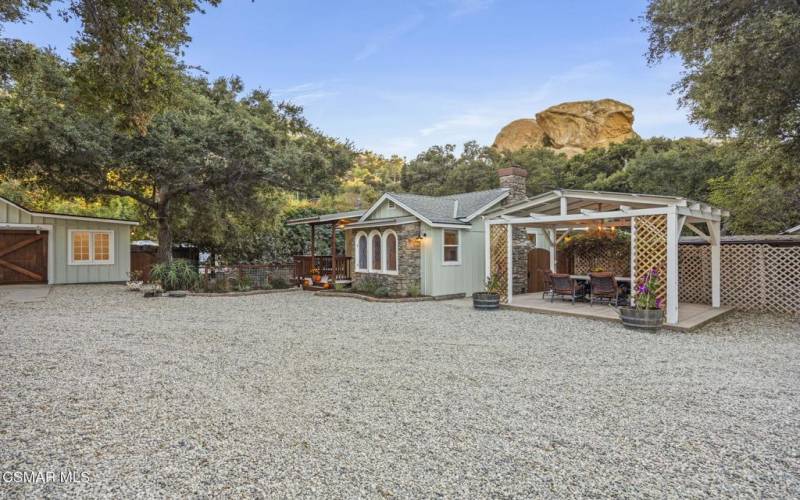 Lookout Across Gravel to House