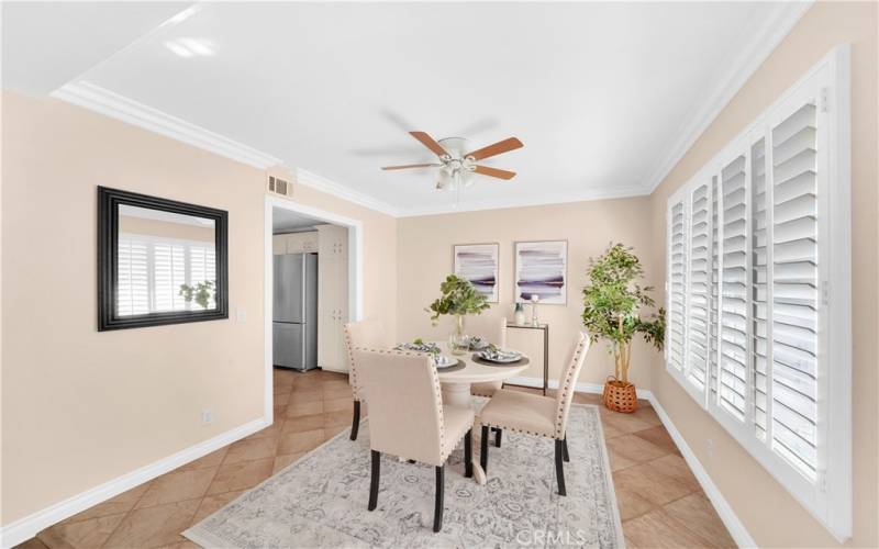 Dining room off of kitchen