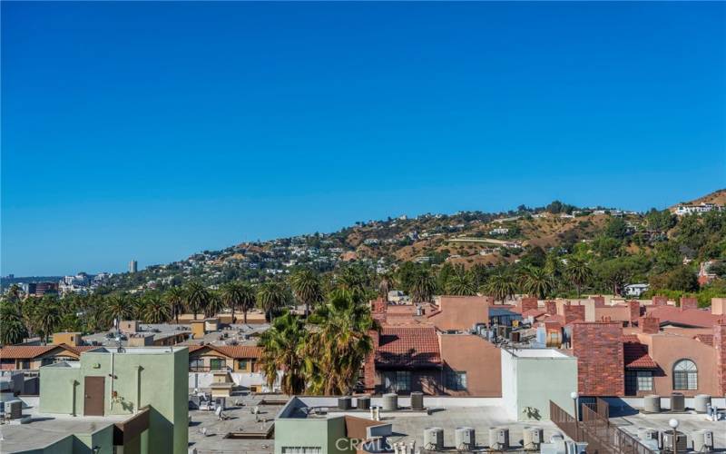 Western view from balcony