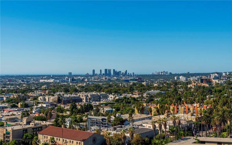 South and West views from all windows and balconies.